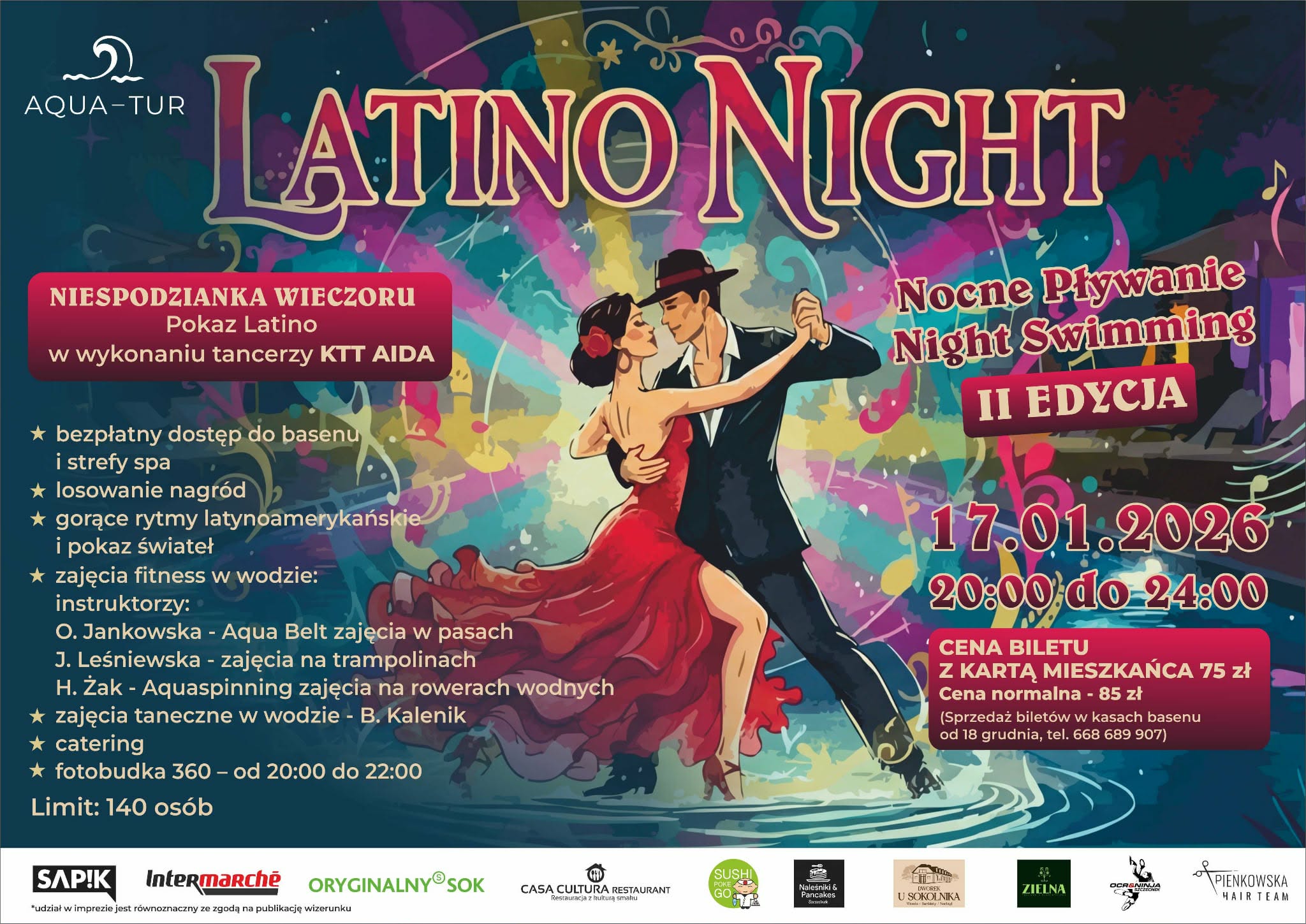 Latino Night - Nocne Pływanie