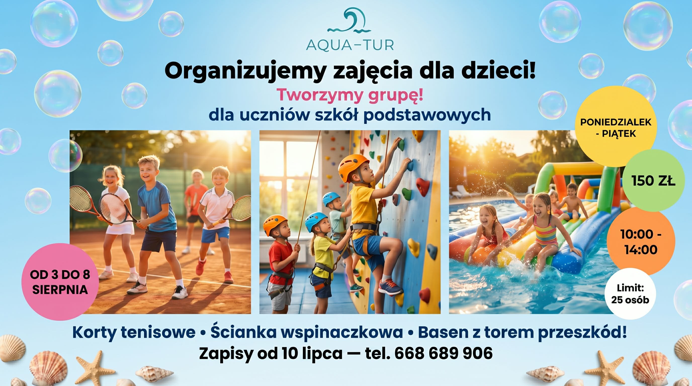 zajęcia dla dieci - sierpień