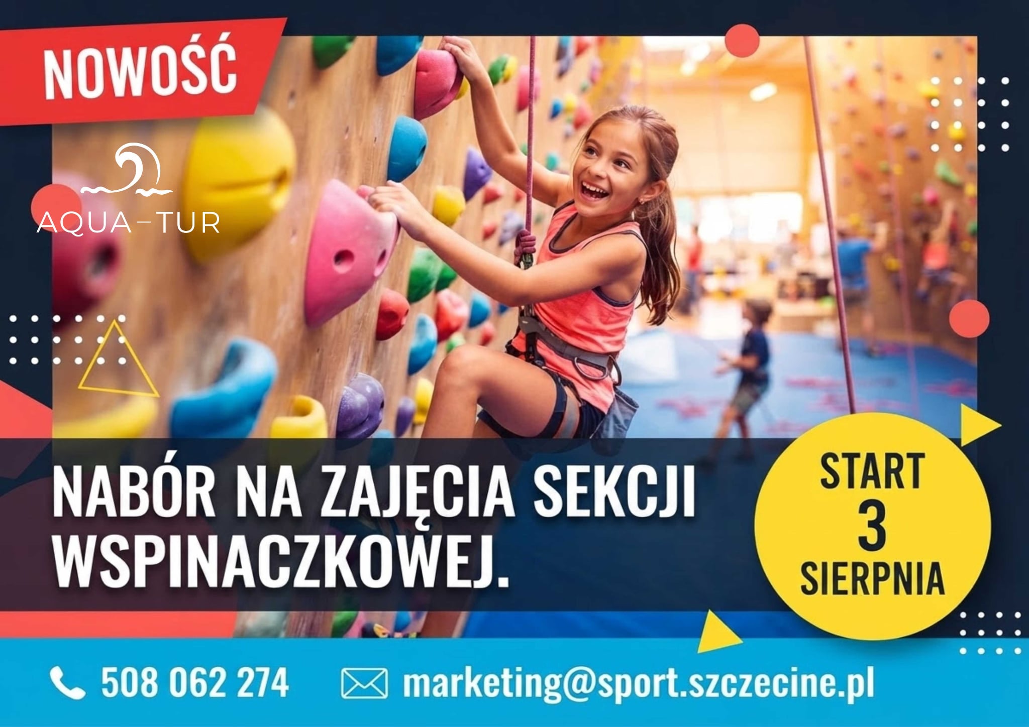 zapisa na&nbsp;zajęcia ścianki wspinaczkowej