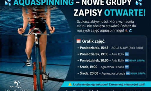 zapisy otwarte aquaspinning